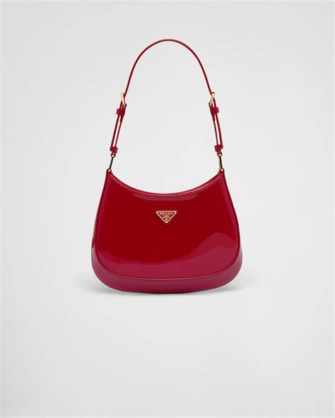 prada cleo patent leather bag cherry red|Prada cleo bag.